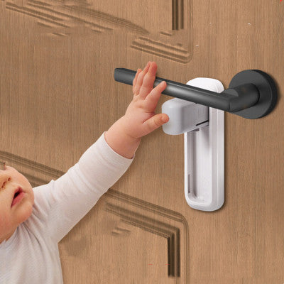 Children's Door Lever Lock Opening Artifact Anti-cat Anti-pet Room Easy To Install And Use