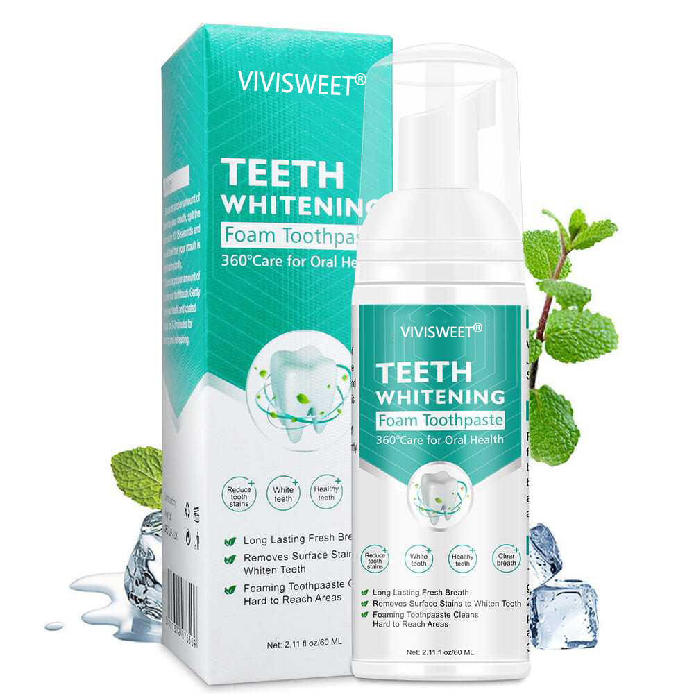 NewTeeth™ Toothpaste Mousse Foam, Calculus Removal, Teeth Whitening, Healing Mouth Ulcers, Eliminating Bad Breath, Preventing and Healing Caries, Tooth Regeneration