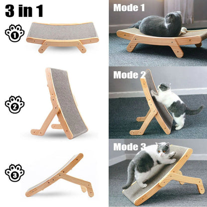 Wooden Cat Scratcher Scraper