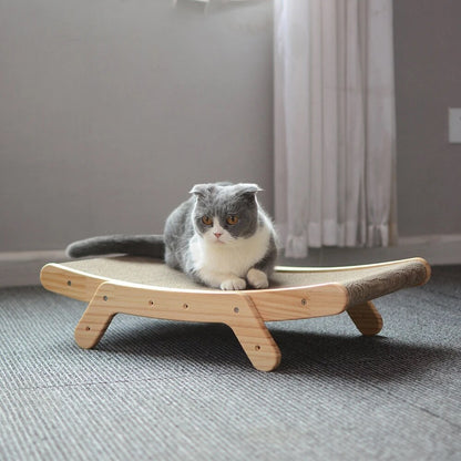 Wooden Cat Scratcher Scraper