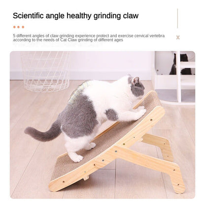 Wooden Cat Scratcher Scraper