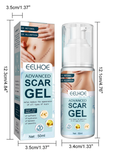 Stretch Marks, Acne, Surgery, Scar Remover Gel for Scars from C-Section, Effective for both Old and New Scars (30ml)